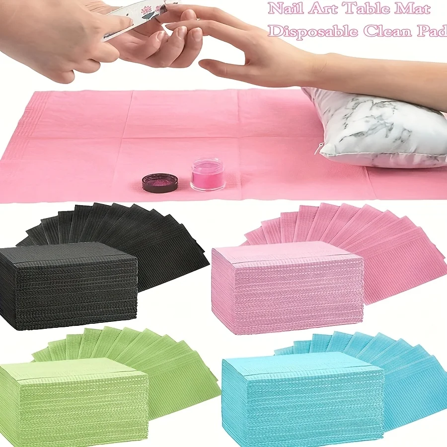 Disposable Tattoo Table Mats - Waterproof Non-Slip Pastel Colors for Salon & Home Studio Protection