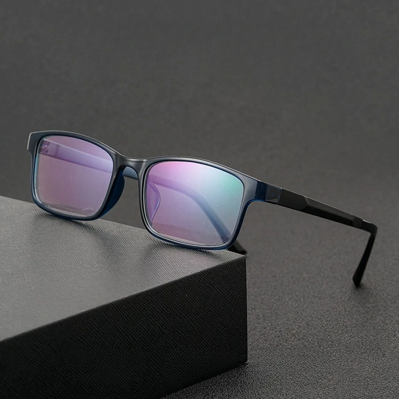 50-18 الرجال وجه صغير مكافحة الضوء الأزرق نظارات للقراءة مخصص قصر النظر نظارات البصرية وصفة طبية العدسات درجة الاستجماتيزم #2