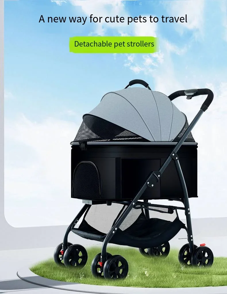Pet Car Strollers 3in1 Lightweight Foldable Specifically Designed for Walking Dogs Infants Medium-sized Small Dogs Cats Outdoor