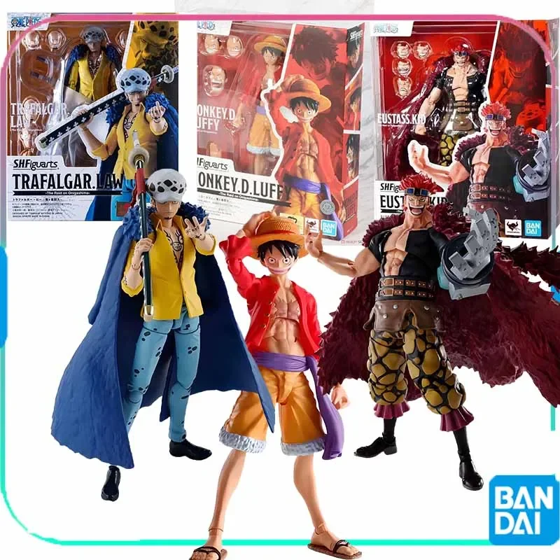

Bandai Original SHF EUSTASS.KID MONKEY.D.LUFFY TRAFALGAR.LAW Action Figure Toys For Boys /Girls /Kids /Toys Gifts Model