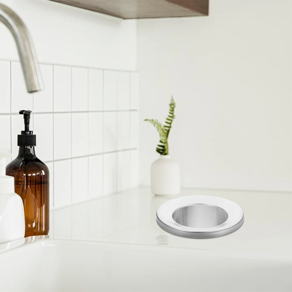 

1pcs Stainless Steel Trash Bin Lid 30Cm Round Recessed Countertop Cover For Kitchen Bathroom Built-In Garbage Holder Flush Mount