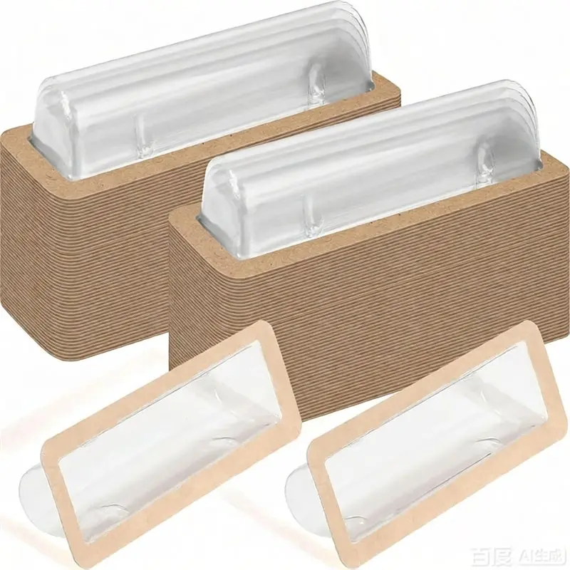 

【FITTING】Пластиковый держатель для денег, держатель для карт с 200 шт., прозрачные пакеты для бальзама для губ, клей для организации хранения своими руками