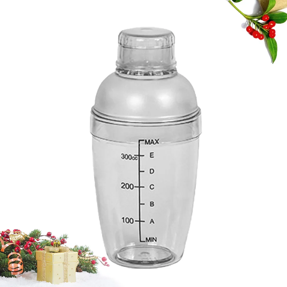 

350Ml Snow Cocktail Shaker Leakproof Heat Resistant Clear Measuring Scale Shake Cup For Home Bar Use Bartending Tool