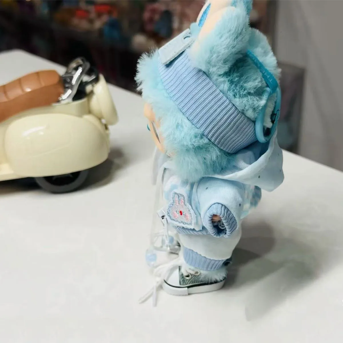 Cute Mini Plush Doll'S Clothes Outfit Accessories For Labubu Idol Dolls Hoodie Suit Clothing DIY Gift