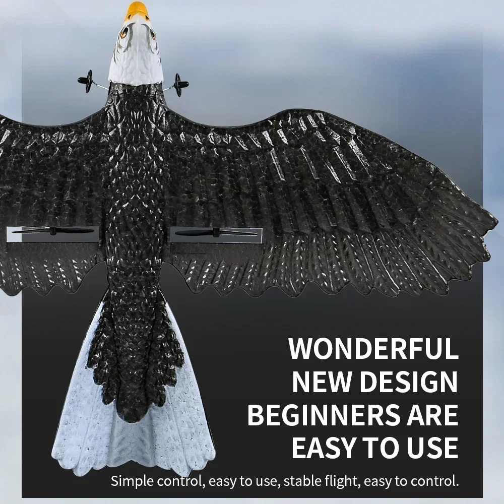 เครื่องบินบังคับวิทยุ 2.4G 2CH ทำจากโฟม รุ่นปีกกว้างแบบนกอินทรี บังคับด้วยรีโมทคอนโทรล ของเล่นเด็กผู้ชาย ของขวัญคริสต์มาส