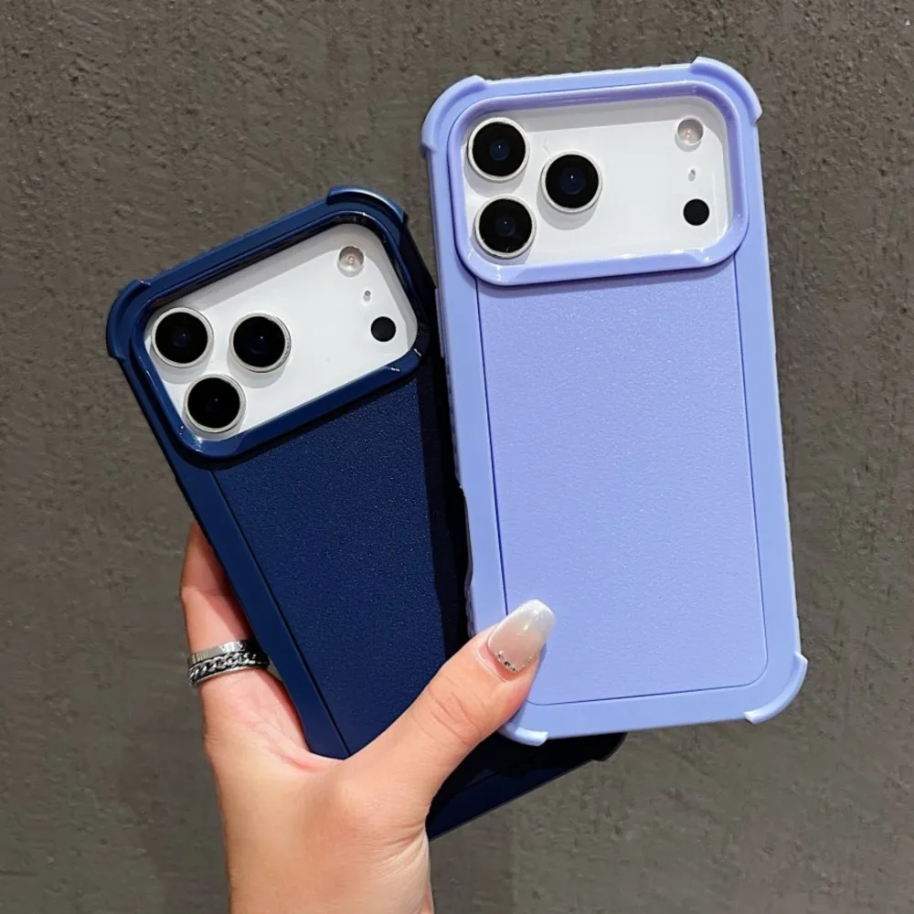 เคสกันกระแทกแบบแข็งสำหรับ iPhone 17 Air 16 15 14 Plus 13 12 11 Pro Max 16Pro 17Pro 17ProMax ป้องกันแรงกระแทกสไตล์ทหาร ดีไซน์เท่ห์