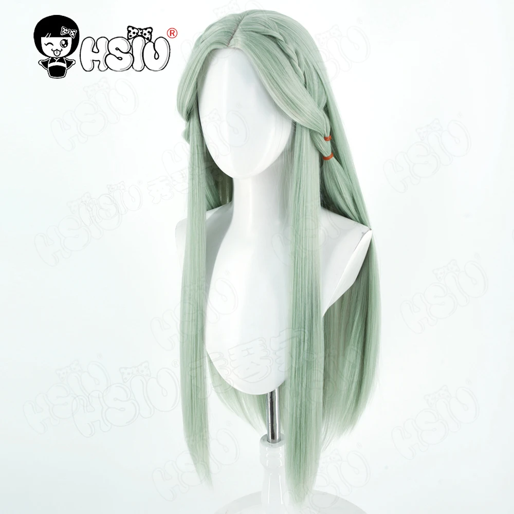 Lumuلا شعر مستعار تأثيري الألياف شعر مستعار اصطناعي 「HSIU」 80 سنتيمتر العشب الأخضر شعر مستعار طويل + غطاء شعر مستعار لعبة السلطانية تأثيري #5