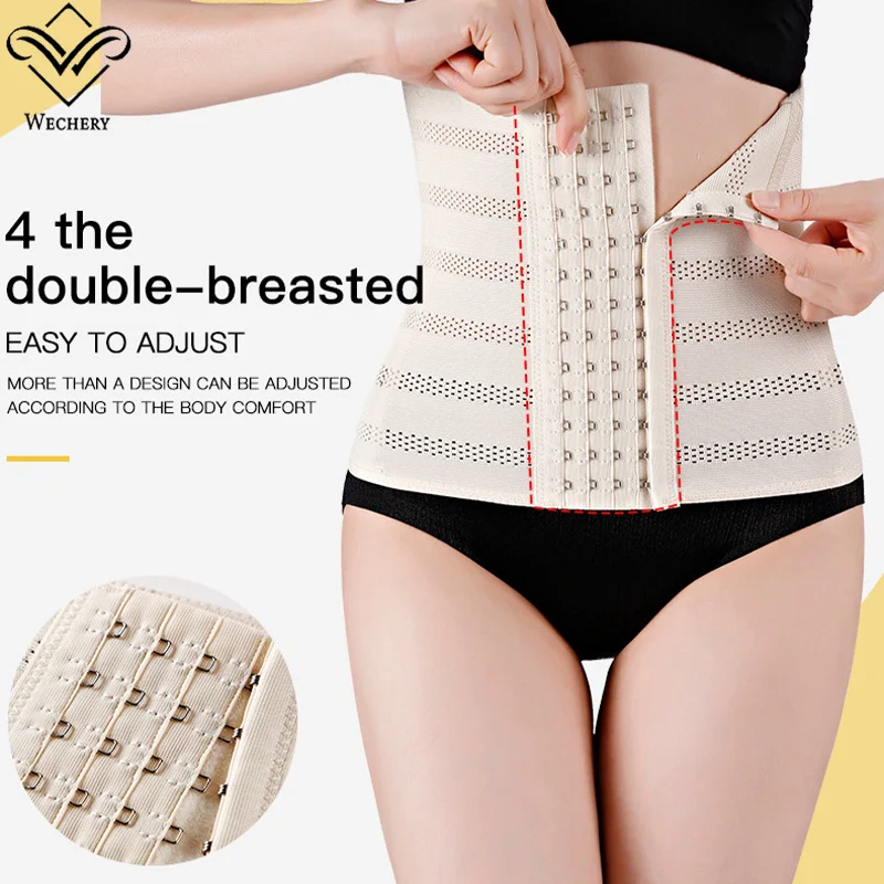 Women's Underwear Mesh Breathable Waist Trainer Shapers Original Colombian Abdomen Control Girdles Woman Steel Bones Shapewear