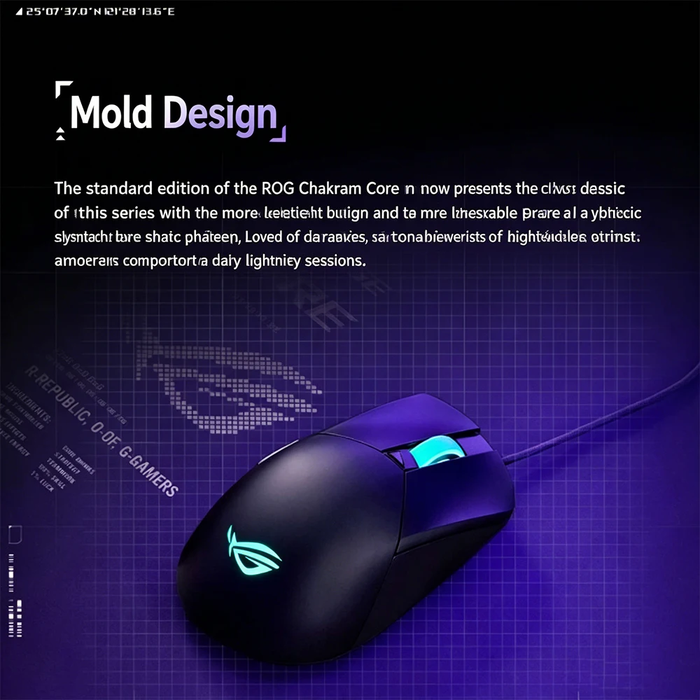 ROG Blade 3 Standard Edition Wired Mouse Lightweight 72g Plug in Mechanical Micro Motion Board Memory RGB ASUS