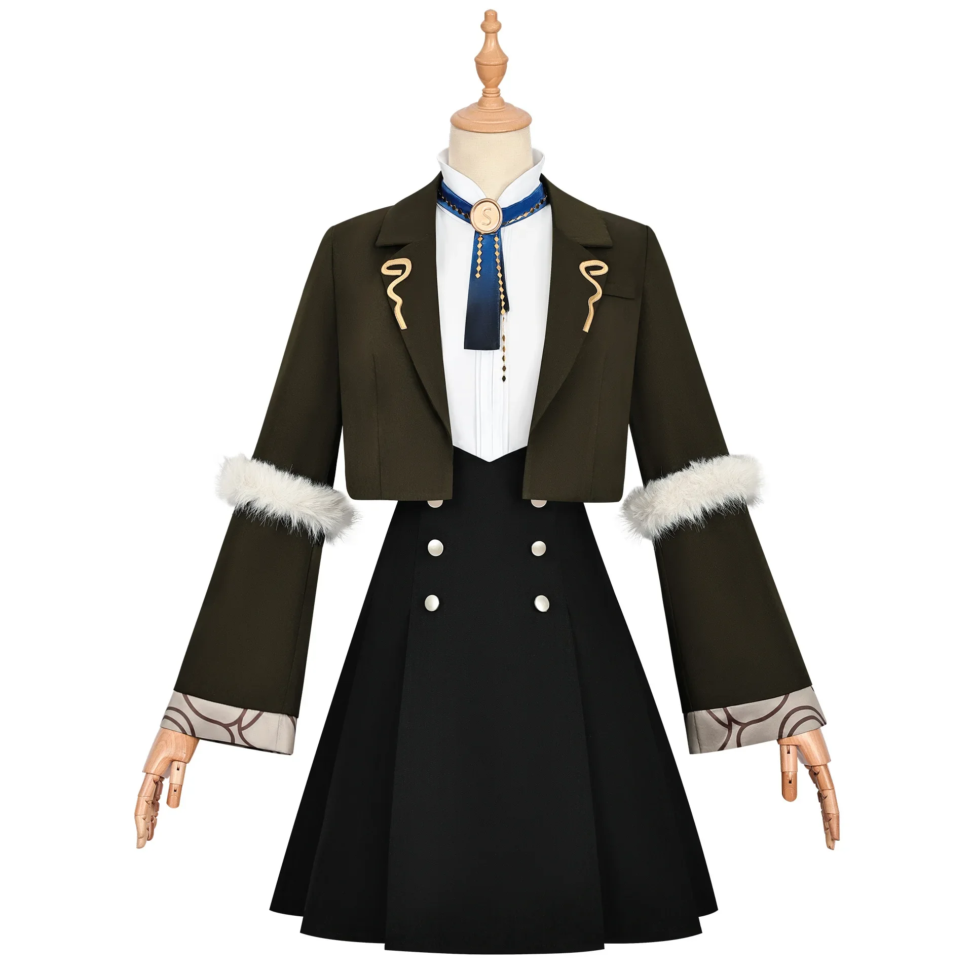 Game Arknights Lappland Cosplay Costume School Uniform Dresses Casual Wear Suit Accessories Anime Role-playing Women's Dresses