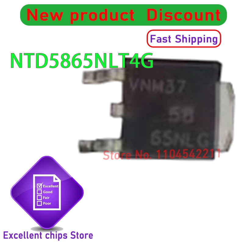 (10-100Pieces) NTD5865NLT4G 5865NLG TO-252-3