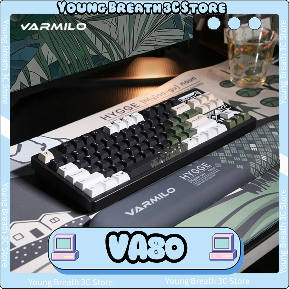 

Механическая клавиатура Varmilo Va80, 3-режимная беспроводная клавиатура Hygge Rgb с возможностью горячей замены, игровая клавиатура для киберспорта, поддержка Qmk/Via индивидуальный ПК