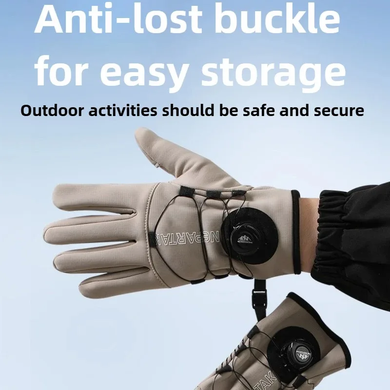 قفازات شتوية دافئة للرجال ممتدة سميكة مقاومة للرياح ومقاومة للماء، قفازات رياضية لمس للتزلج وركوب الدراجات للنساء #6