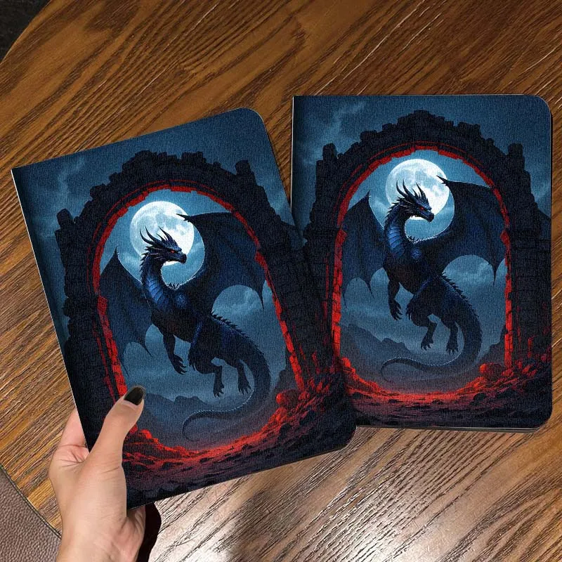 Mystic Dragon Night Scene Cover For iPad Pro Mini Air 1 2 3 4 5 6 7 10 11 th 8 9 gen 11 M4 M5 Foldable Tablet Case