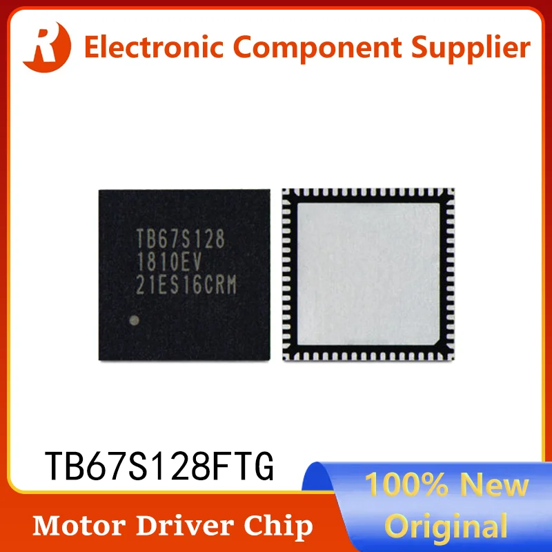 TB67S128FTG 100% New Original Genuine TB67S128FTG(O,EL) QFN-64 Replaces the TB5128 LV8728 Bipolar Stepper Motor Drive Chip