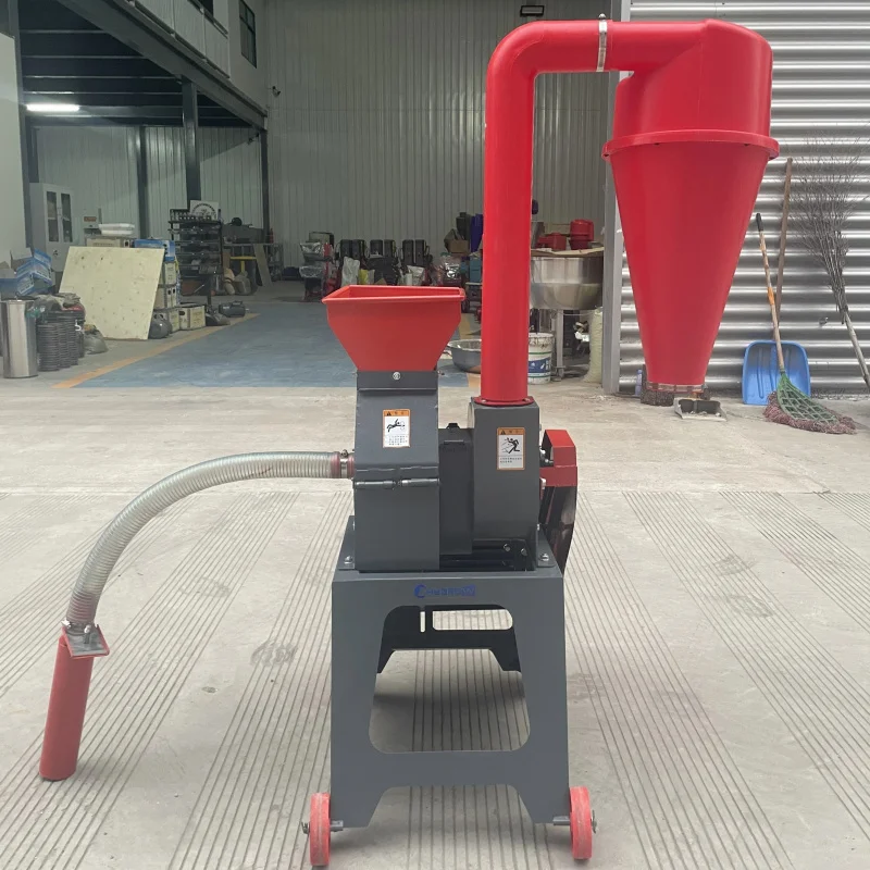 

New Self-Priming Feed Crusher Grinder Dual-Use With Automatic Suction Manual Feeding For Grain And Forage Processing
