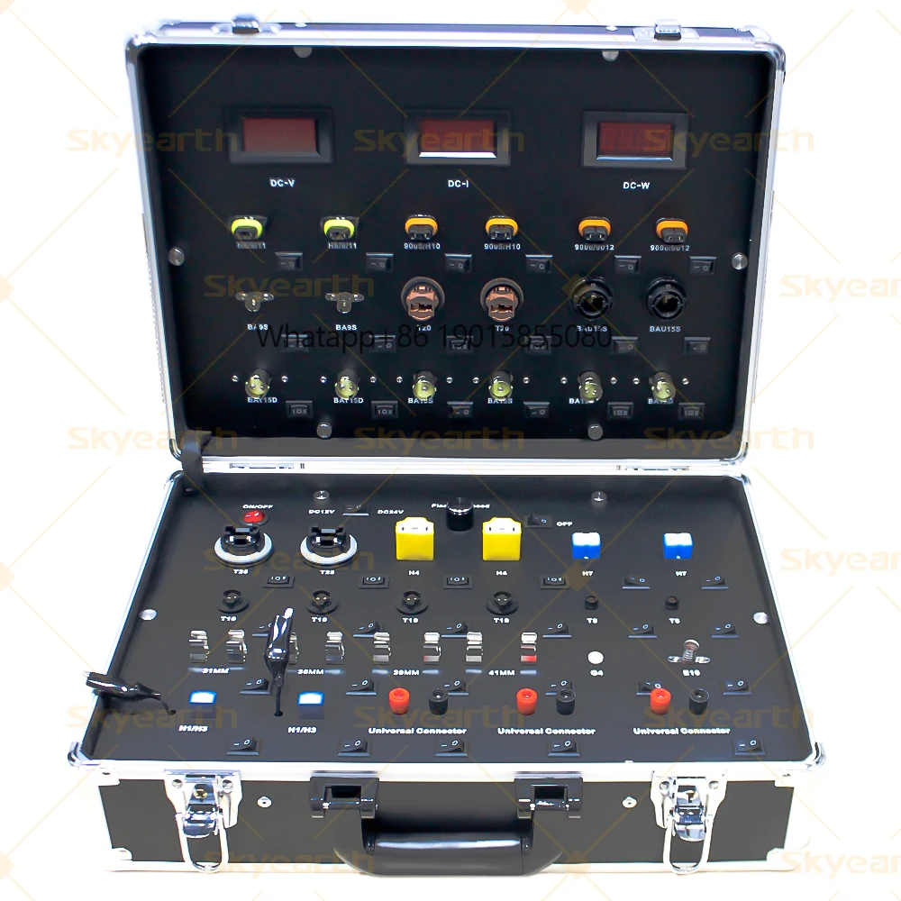 

Car LED Bulb Power Supply Test Box AC110V-265V Input DC12V/24V 7V-30V Output Automotive LED Bulb Electrical Parameter Tester
