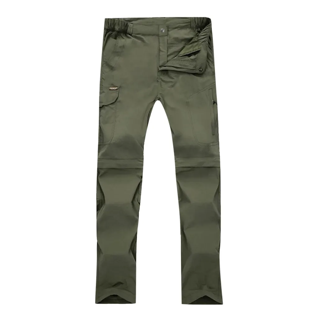 Men Hiking Pants Casual Trousers Outdoor Convertible Pants with Memory Boy 10