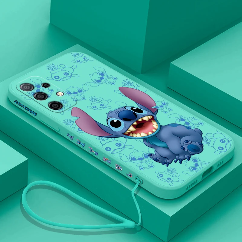 Cute Cartoon Disney Stitchs Phone Case For Xiaomi Mi CC9 13 12T 11 11T Ultra 10 10T 9 9T 9SE 8 Pro Lite 5G Cover With Hand Strap