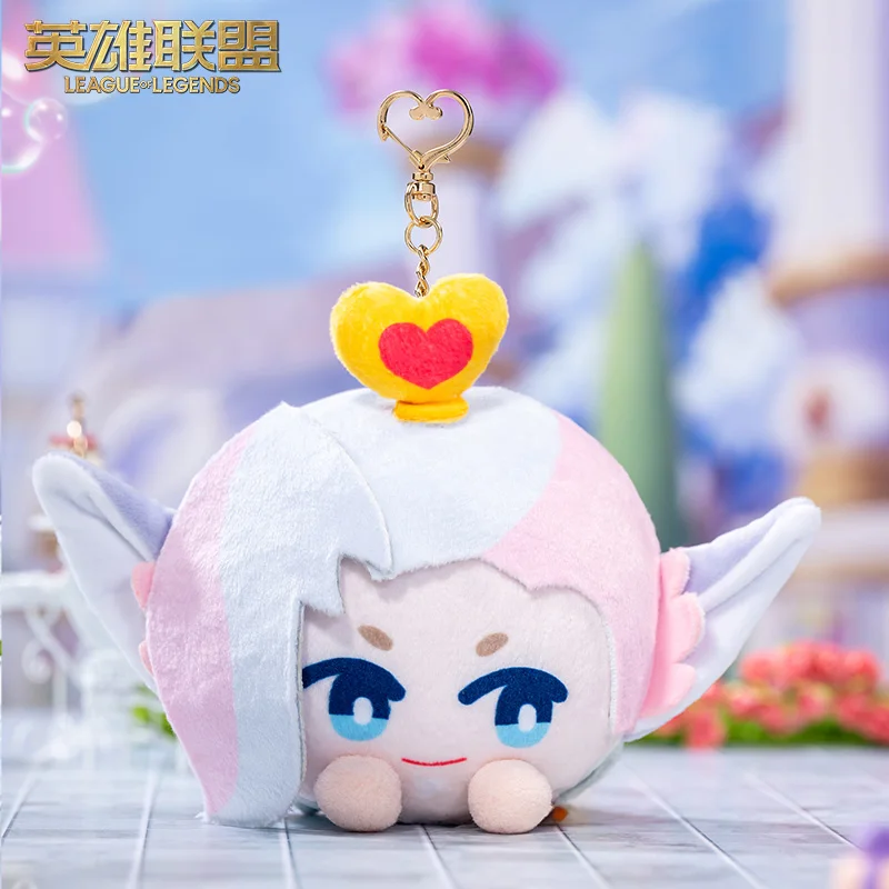 [Official]Game LOL Rakan Xayah Keychain Cute Magnetic Pendant Doll Cosplay Backpack Decoration Couple Doujin Birthday Gifts view 2