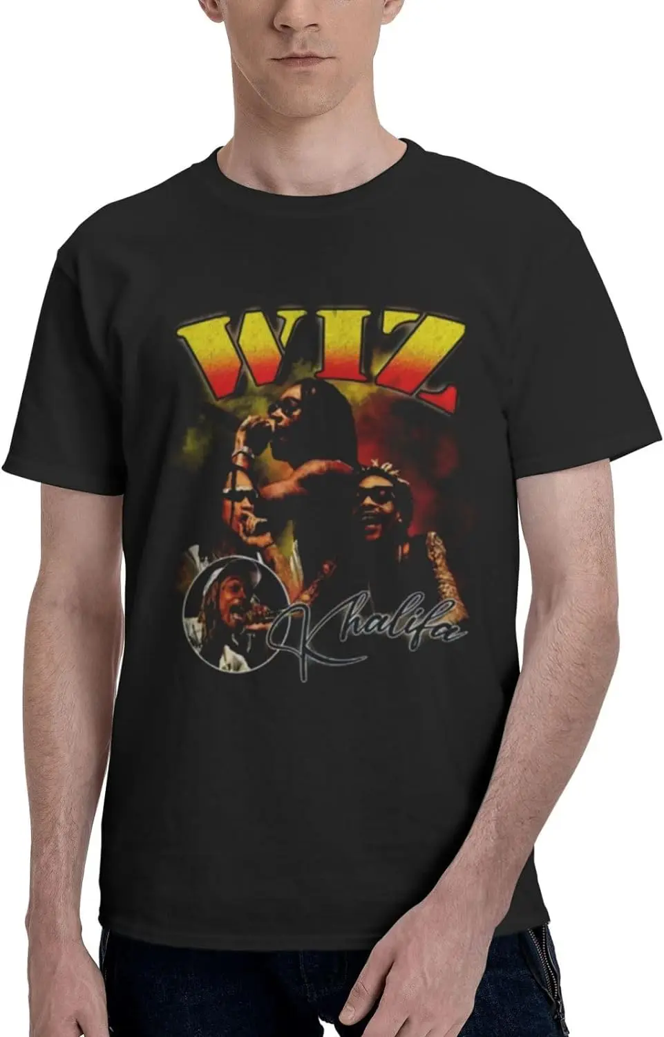 T Shirt Men's Summer Cotton Tee Casual Round Neckline Short Sleeve Tops