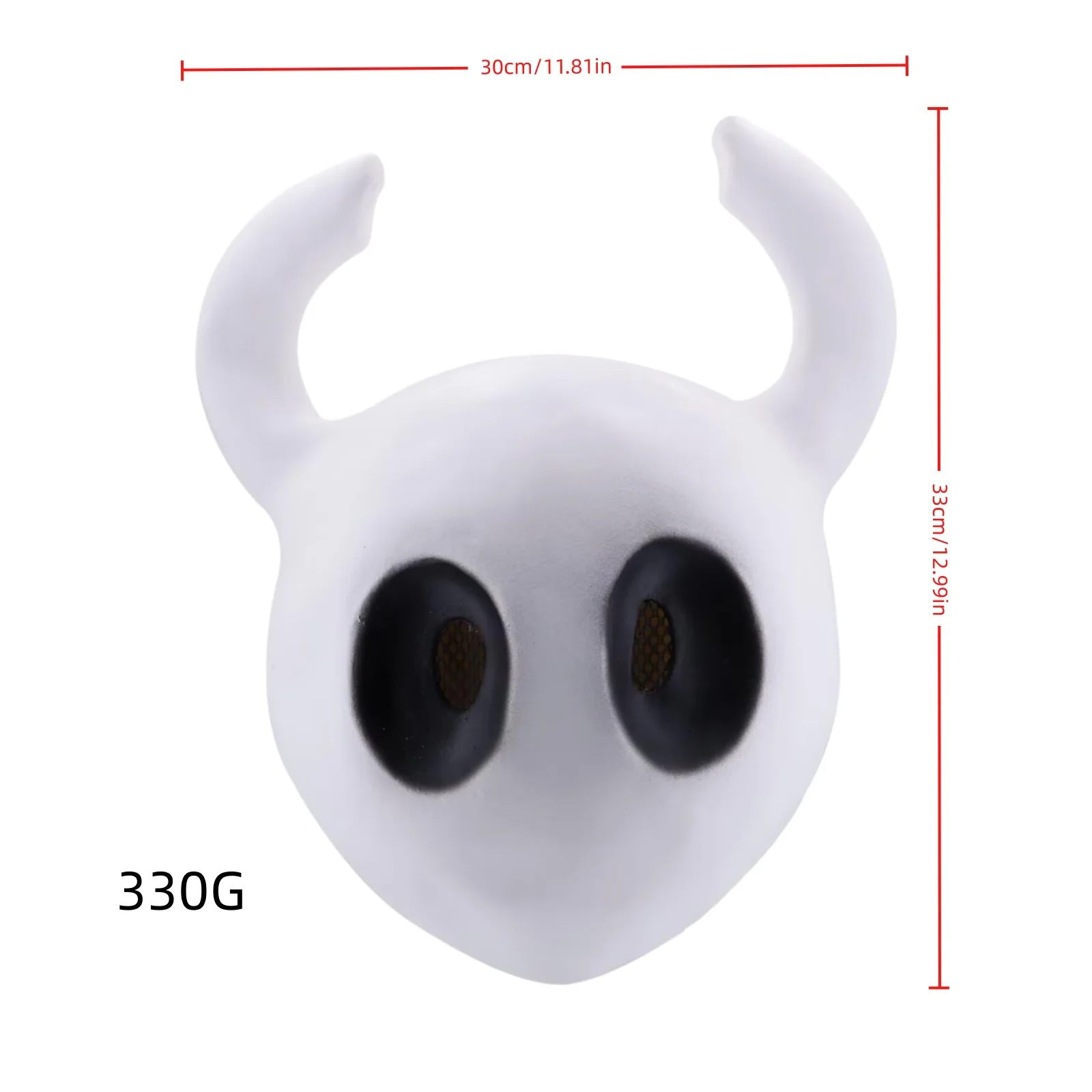 Knight Mask - An Interesting Halloween White Cartoon-Style Devil-Shaped Mask Suitable for Game Parties and Cute Cosplay Costume