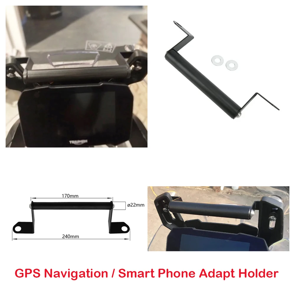 

Fits for Triumph Tiger 900 Rally PRO Tiger900 GT 2020+ Motorcycle Windshield Smart Phone GPS Navigation Adapt Base Mount Bracket