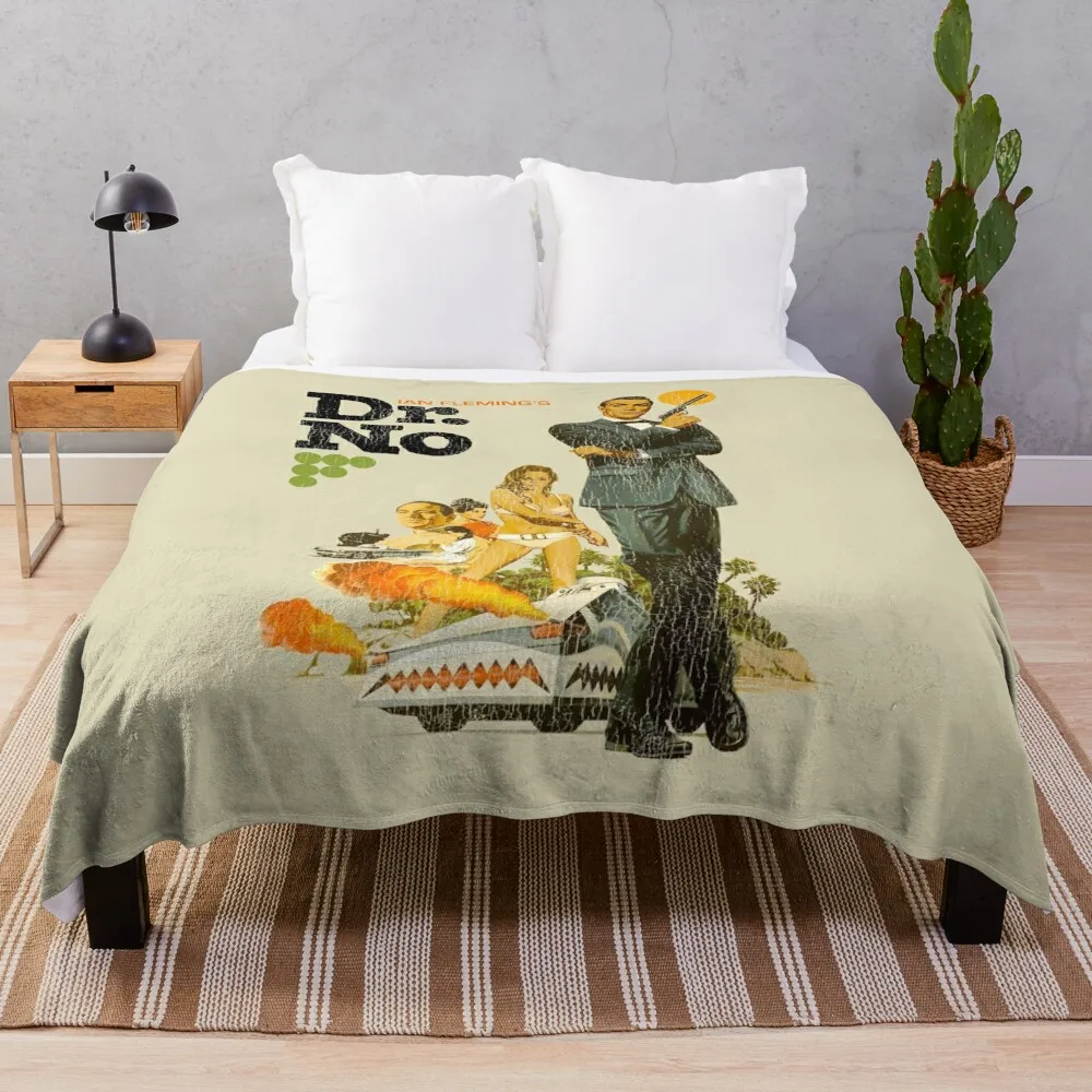 Dr No Worn Out Poster Lts Throw Blanket wednesday Kid'S warm winter Decorative Throw Blankets