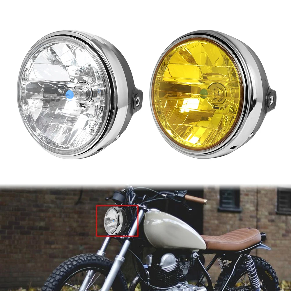 Motorcycle Yellow Headlight Headlamp Head Light For HONDA Hornet CB400 CB500 CB600 CB1300 VTR250 CB250 VTEC400 CB VTEC 400 Lamp