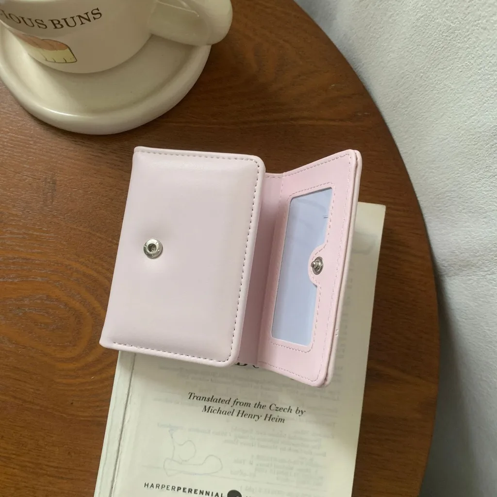 Id Window Wallet Cute Short Wallet Trifold Wallet Short Cute Purse For Cash Storage Handbag Pocket