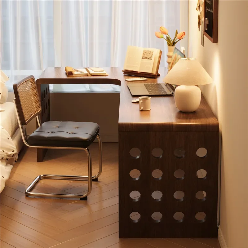 Solid wood against the wall Double L-shaped desk Corner table Bedroom Household computer table Children's study table