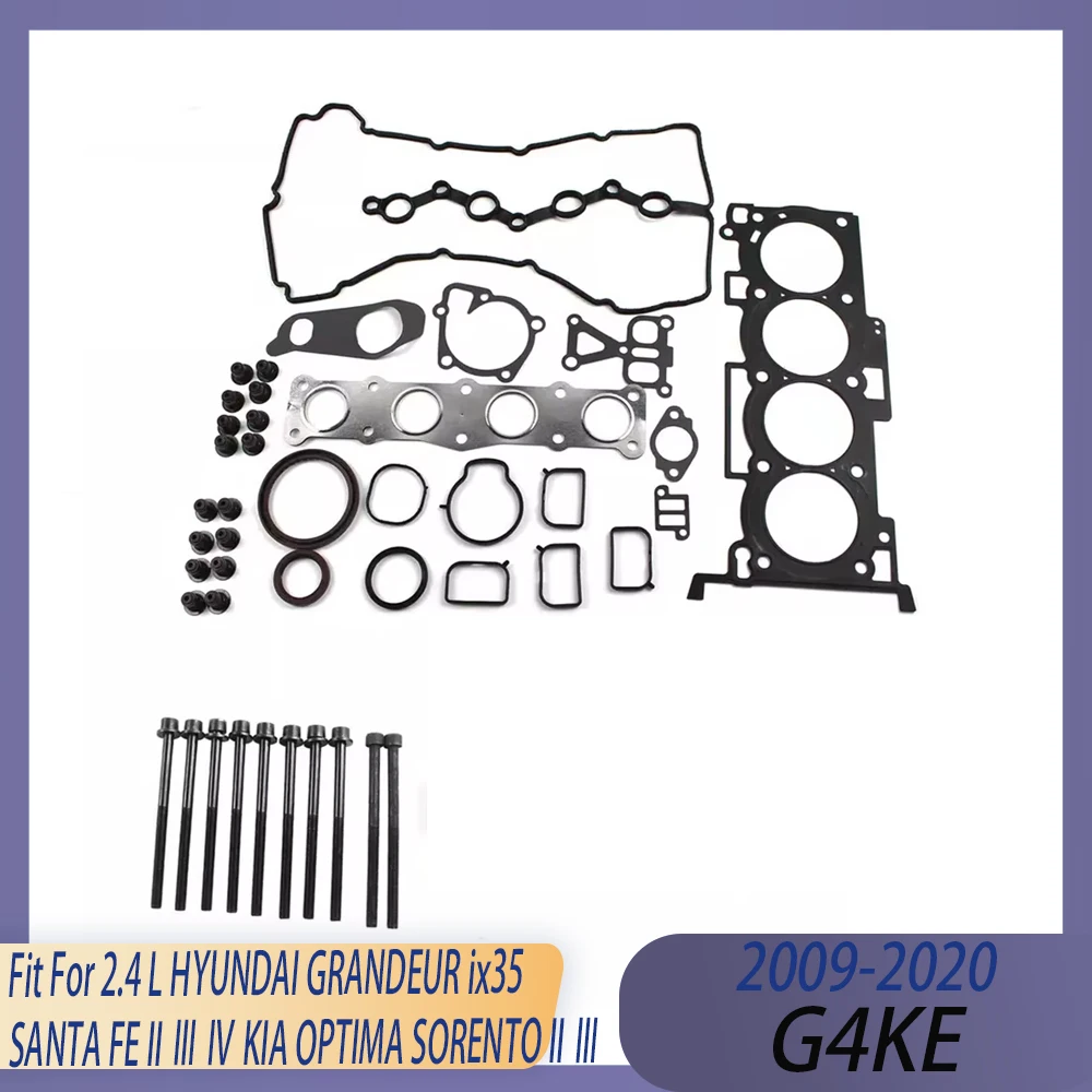 

Engine Cylinder Head Full Gasket Bolt Set Fit 2.4 L GAS G4KE 09-20 For HYUNDAI GRANDEUR ix35 SANTA FE II Ⅲ Ⅳ KIA OPTIMA SORENTO