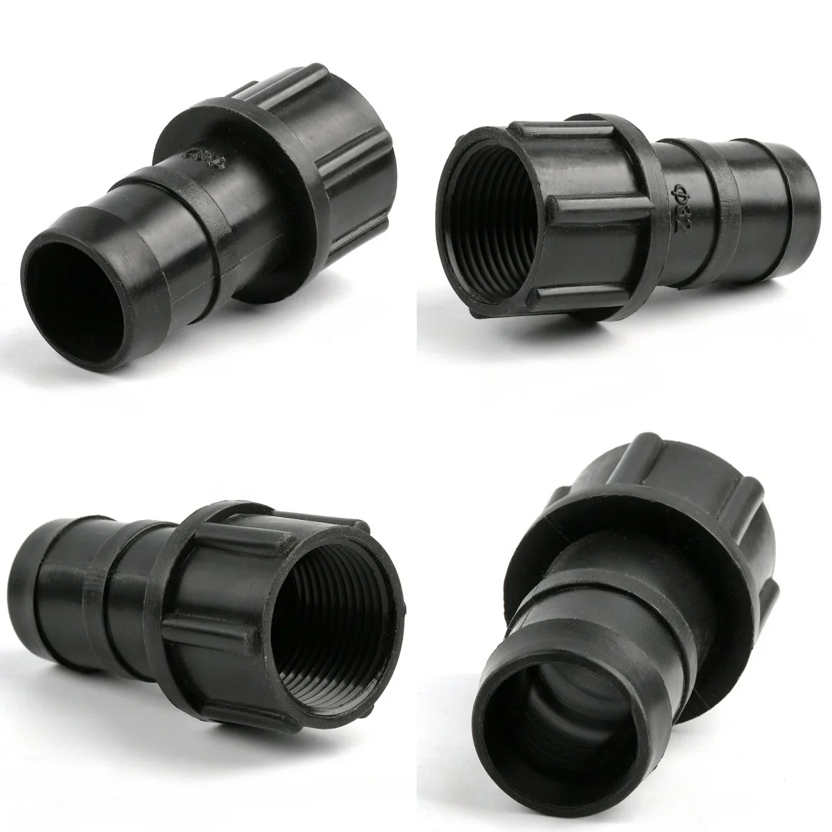 1~3PCS 1~3 Inch Female Thread PP Pagoda Direct Connectors Hose Joints Aquarium Fish Tank Micro Irrigation Adapter Accessories