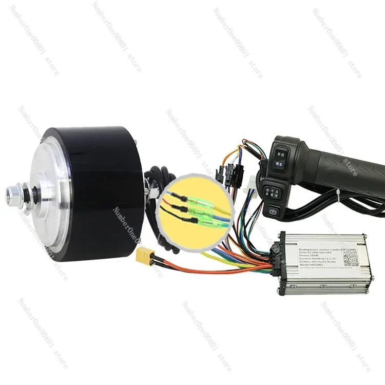 

4-inch Toothed Reduction Brushless Motor 116 DC Motor Wheel Hub Speed Regulation Low-speed High Torque Track Push Dining Car
