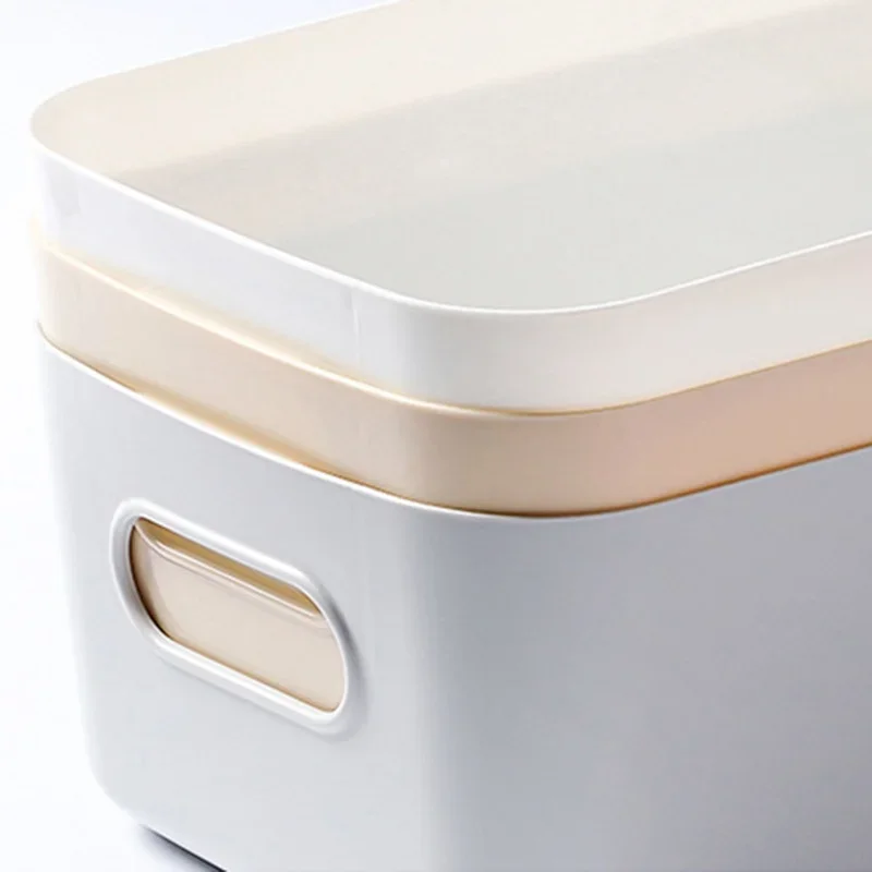 1/3Pcs Desktop Storage Box Dormitory Sundries Plastic Cosmetic Storage Box Bathroom Kitchen Sorting Storage Basket Bins