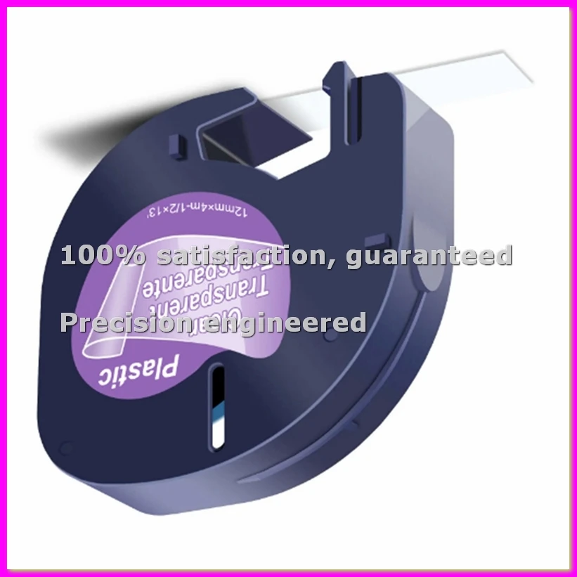 5Pcs A16952 Black Print on Clear Plastic Tapes Compatible for 91201 Label for -100T Plus -100H XM-ABVP