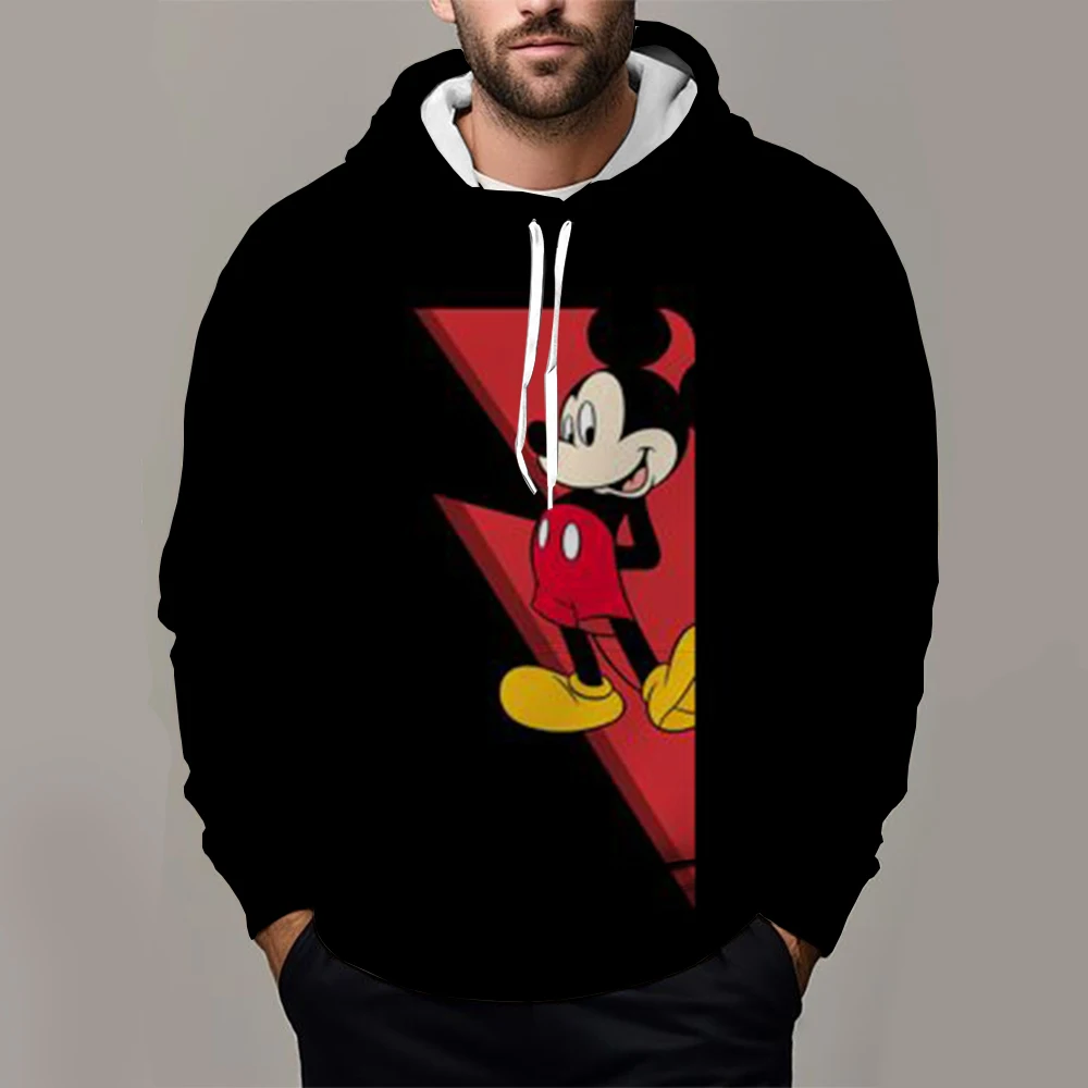 Disney Minnie Mouse Sweatshirt Women\'s Spring Fashion Boy Girl Kids Anime Hoodies 3D Printed Autumn Casual Men Hoodie