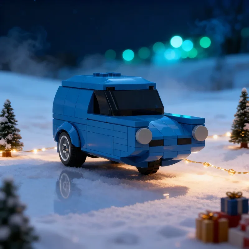 130pcs MOC Reliant Robin Mr Bean S Arch Nemisis Model Building Blocks Construction Toy Idea festival Gifts Education Brick