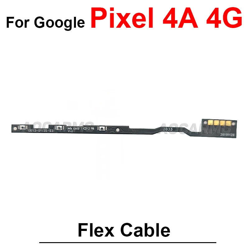 Power Volume Buttons Flex Cable For Google Pixel 2 3 4 XL 2XL 3XL 4XL 4A 4G/5G 5a 6A 6 7 Pro Replacement Part