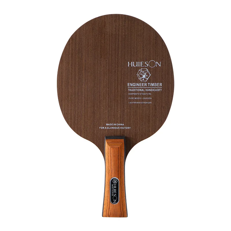 Huieson High-tech Surface Wood 7 Plywood Table Tennis Blade Fast Attack Ping Pong Paddle for Average Adult Players