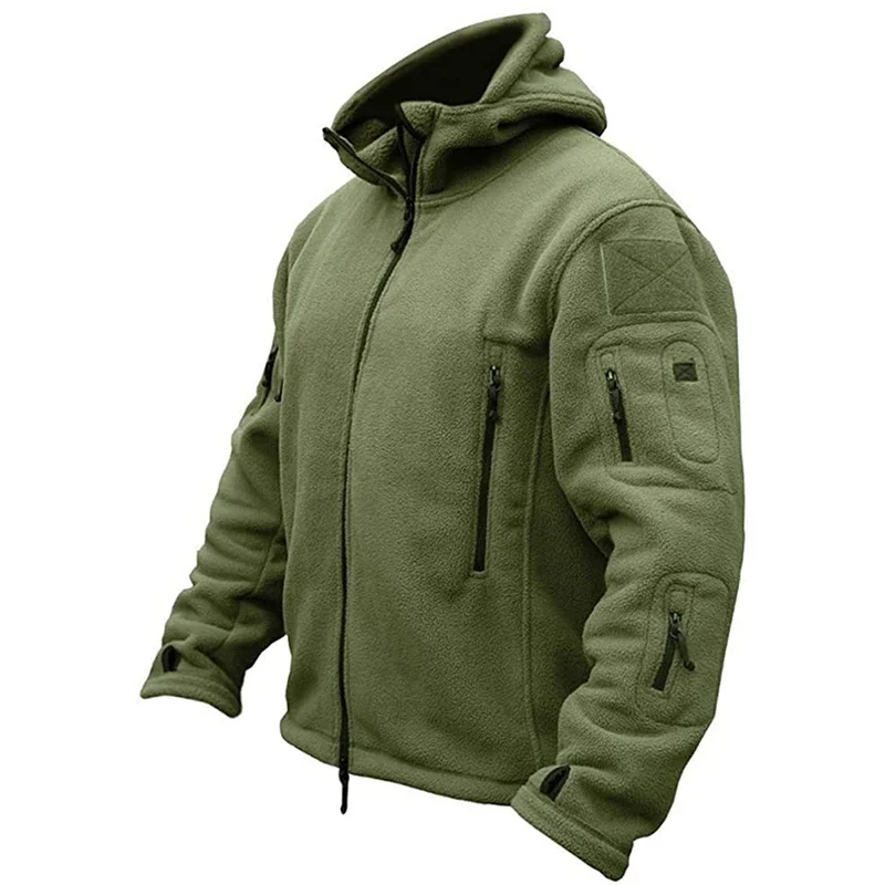 Men Military Winter Thermal Fleece Tactical Jacket Outdoors Sports Hooded Coat Militar Softshell Hiking Outdoor Army Jackets