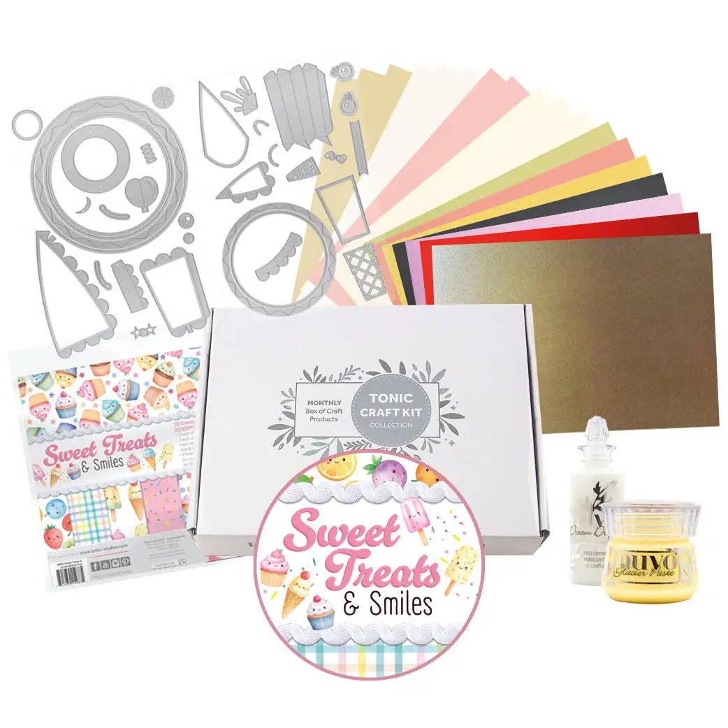 

Sweet Treat and Smiles Metal Craft Cutting Dies Diy Scrapbook Paper Diary Decoration Card Handmade Embossing New Product 2026