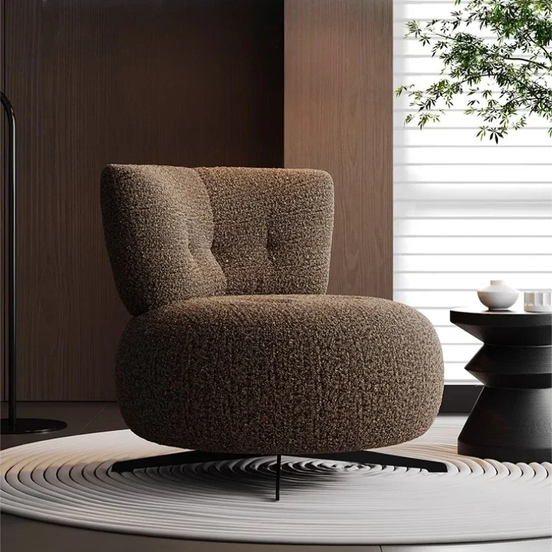 

Living Room Chairs Velvet Fabric Modern Light Luxury Minimalist Single Sofa Leisure Living Room Balcony Bedroom Rotatable Chair