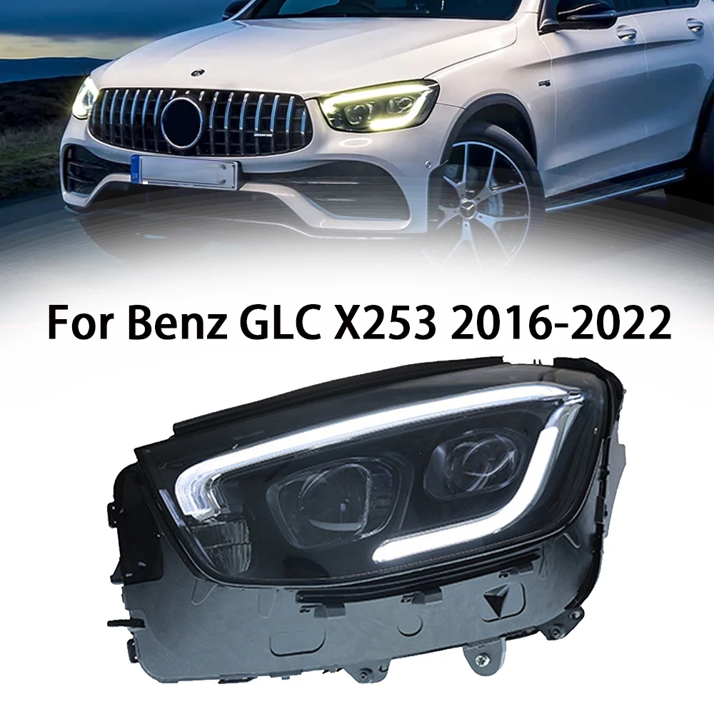 

Car Head Lights For Benz GLC 2016-2022 W253 GLC300 GLC350 LED Auto Headlights Assembly Upgrade AMG Design Light Accessories