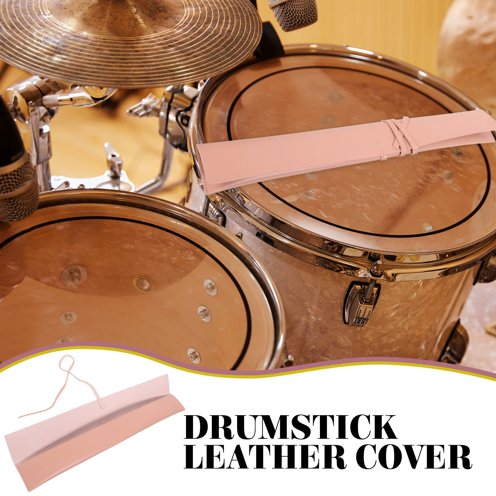 

Drum Stick Case Drumstick Organizer Pouch Holder Mallet Bag Musical Instrument Carrying Percussion Pink Bags