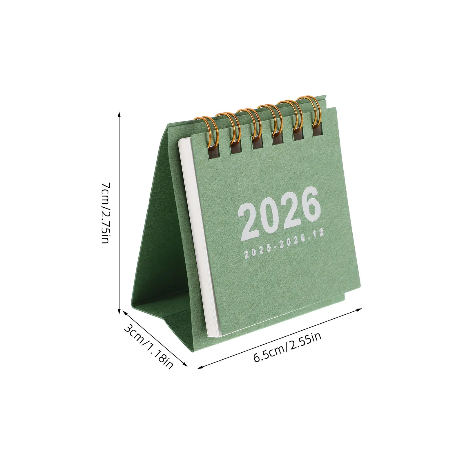 

5pcs 5 PCS Calendar Flip 2026 Tent Daily Schedule Desk Pad to Do Pocket 18 Months Monthly Memo