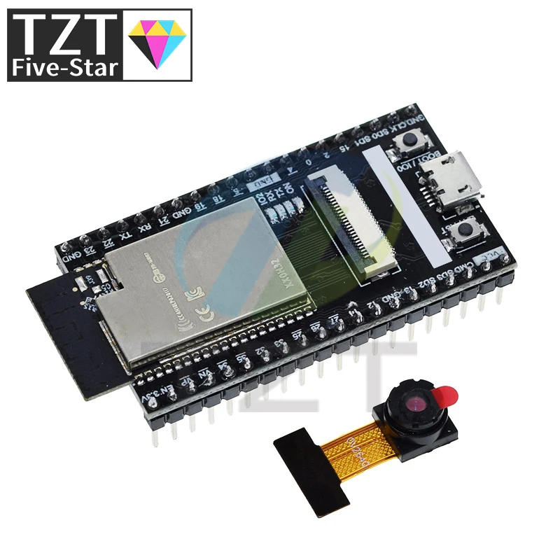 2022 Newest ESP32 CAM Camera Module ESP32-WROVER Board with Camera Wi-Fi Bluetooth Module for Arduino IDE C Python Code OV2640