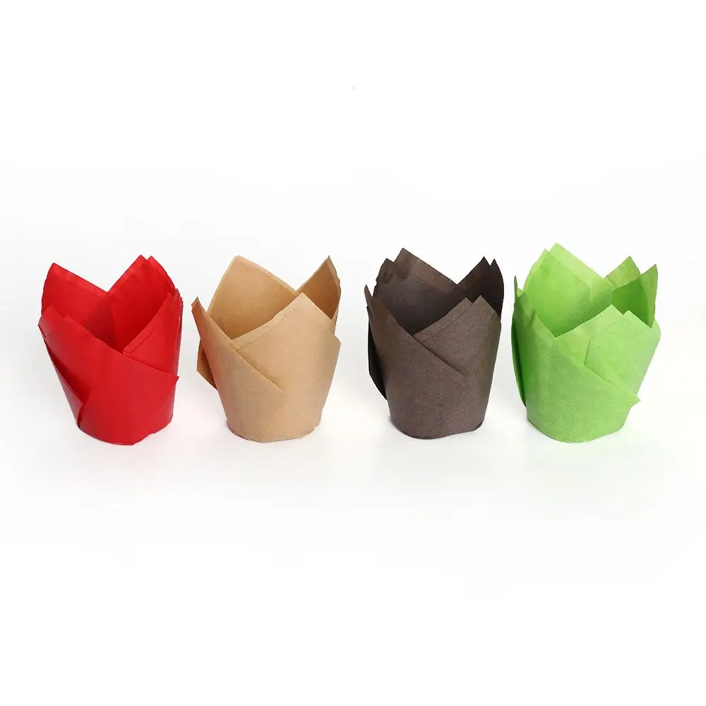 50pcs Kitchen Grease-proof Chocolate Cupcake Liner Muffin Cup  Baking Paper Wrapper