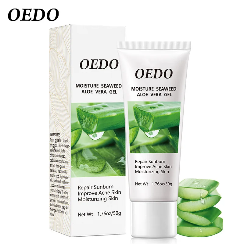 Seaweed and aloe vera gel are moisturizing gentle non irritating and enhance skin tone and facial care