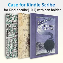 Case for Kindle Scribe - All New PU Leather Cover with Auto Sleep Wake for Kindle Scribe 10.2